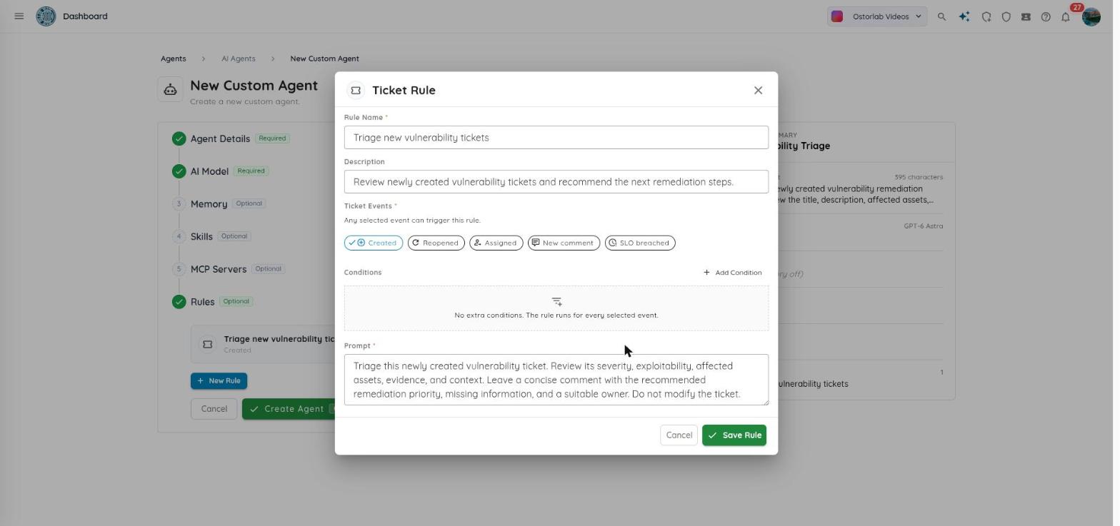 Ticket rule