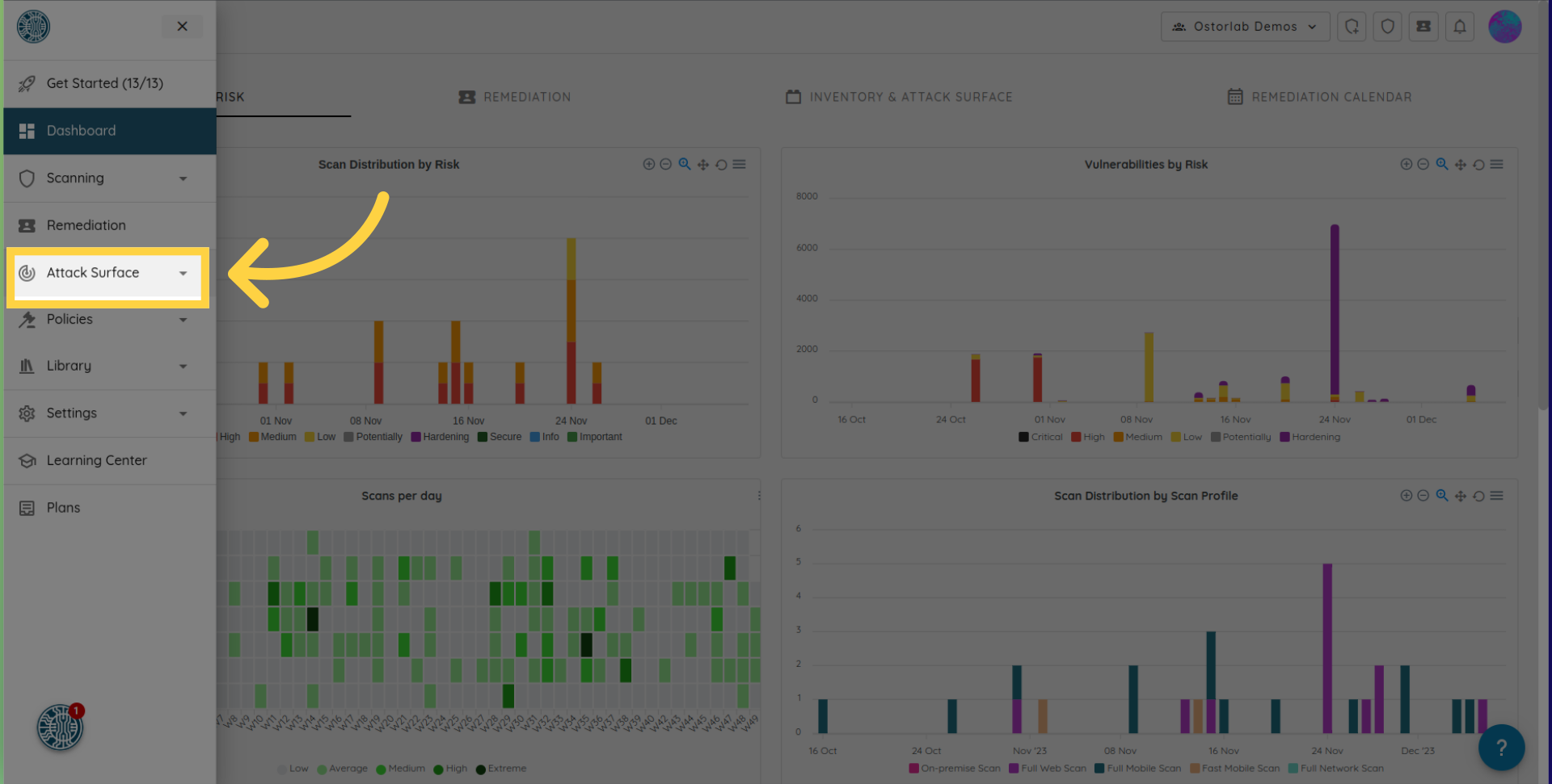 Attack Surface Page