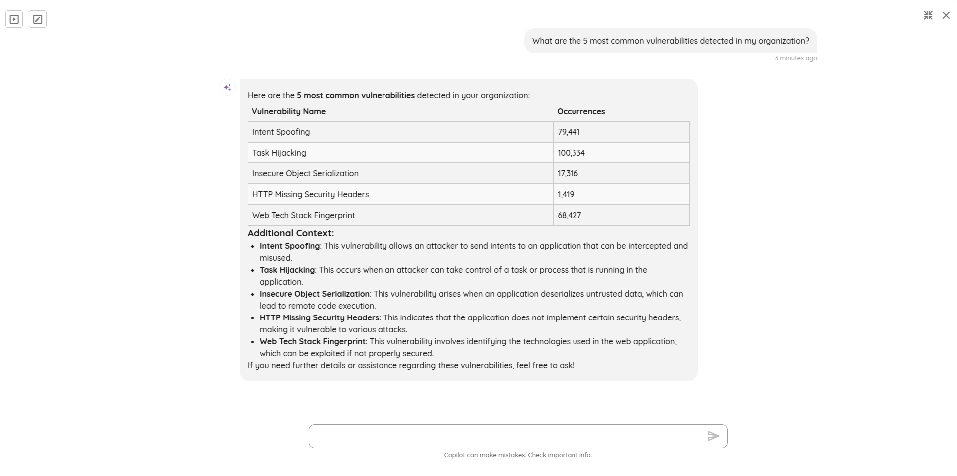 Copilot Scan Metrics