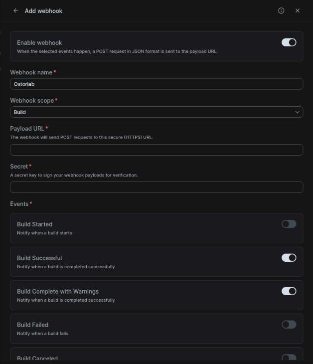 Add webhook in Appcircle
