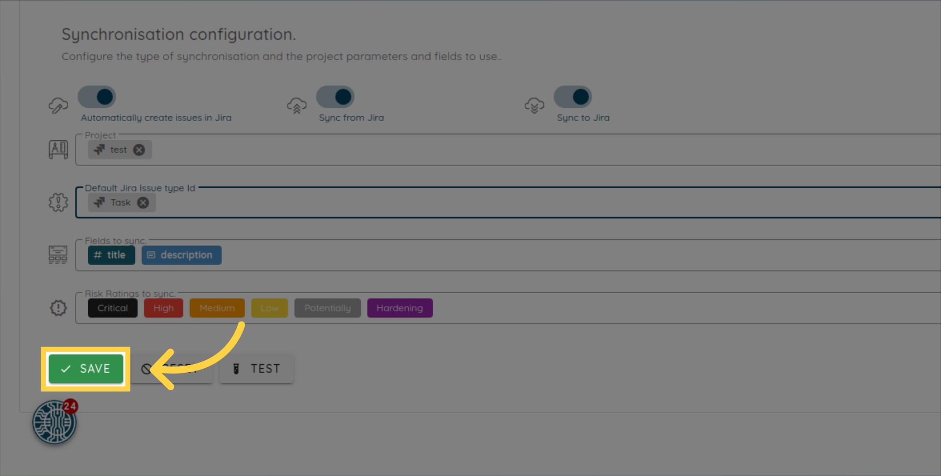 Save Configuration