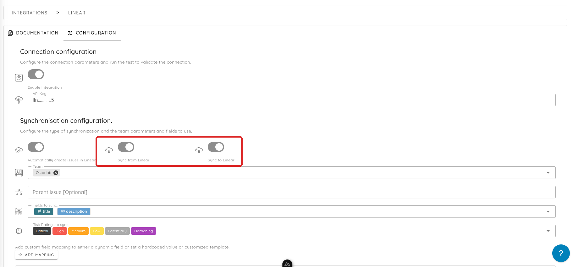 Sync From/To Linear