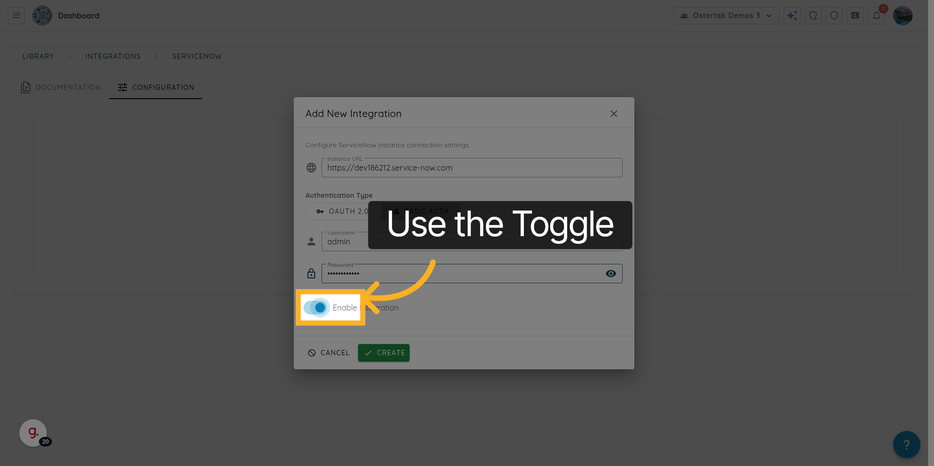 Open Additional Options
