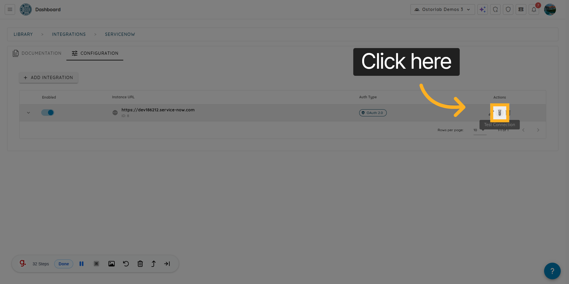Open Integration Details