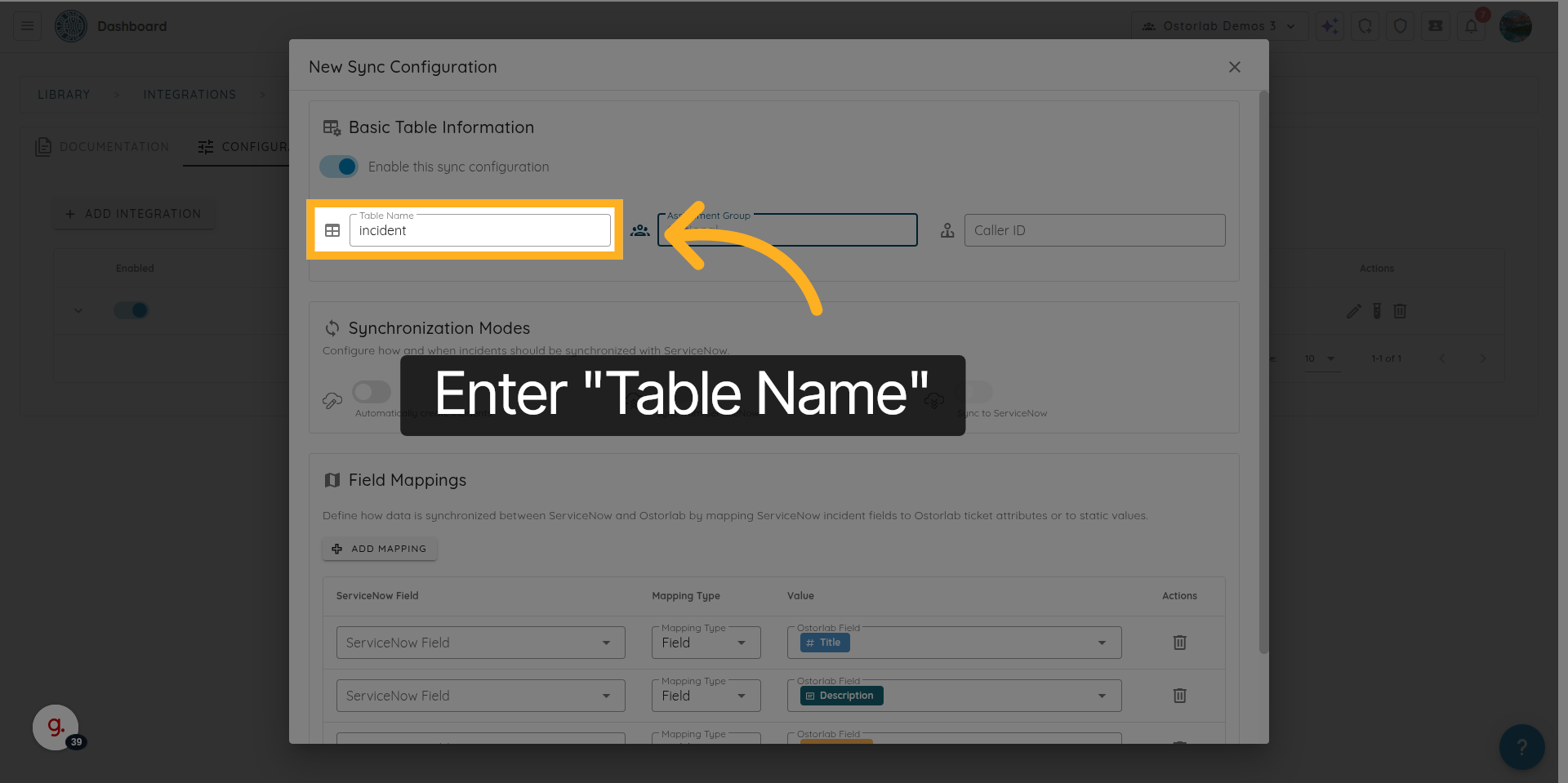 Focus Assignment Group Input