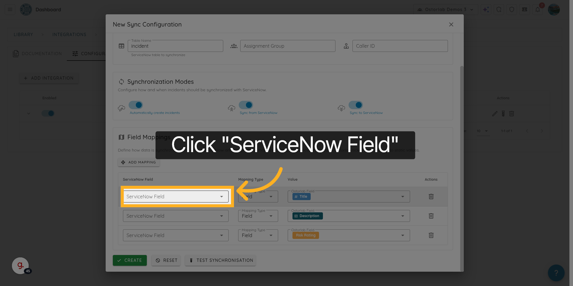 Select Problem Field