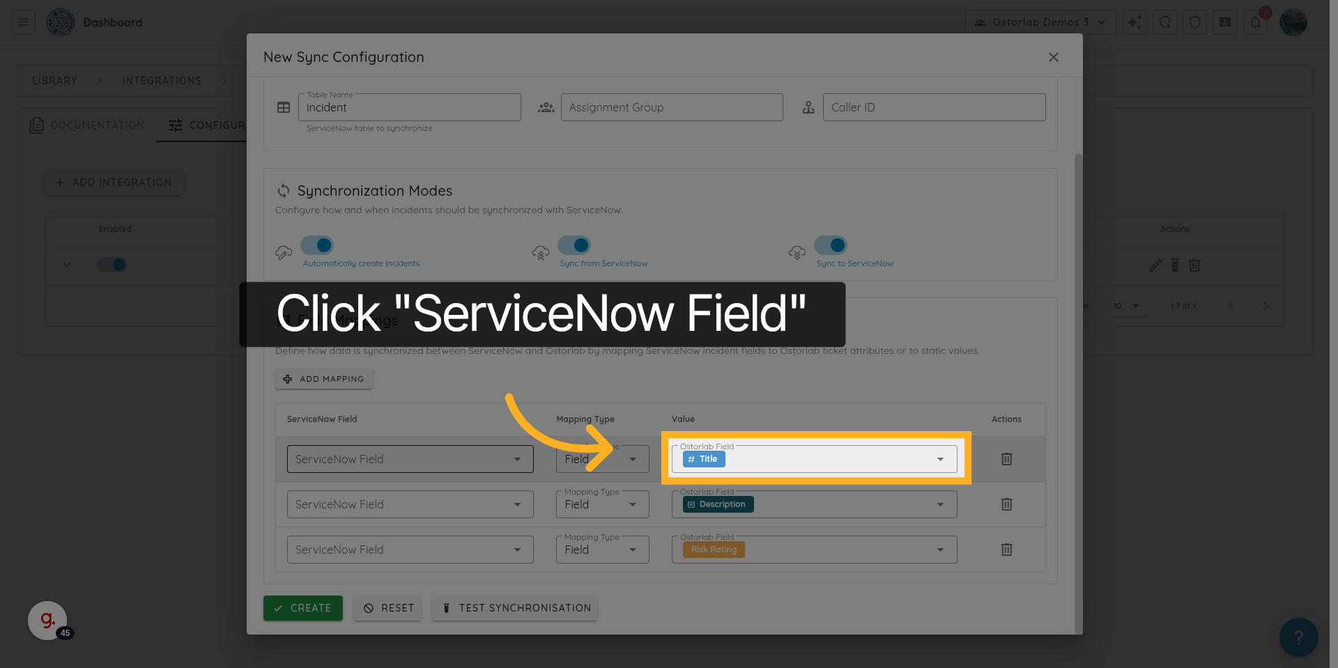 Select Problem Field
