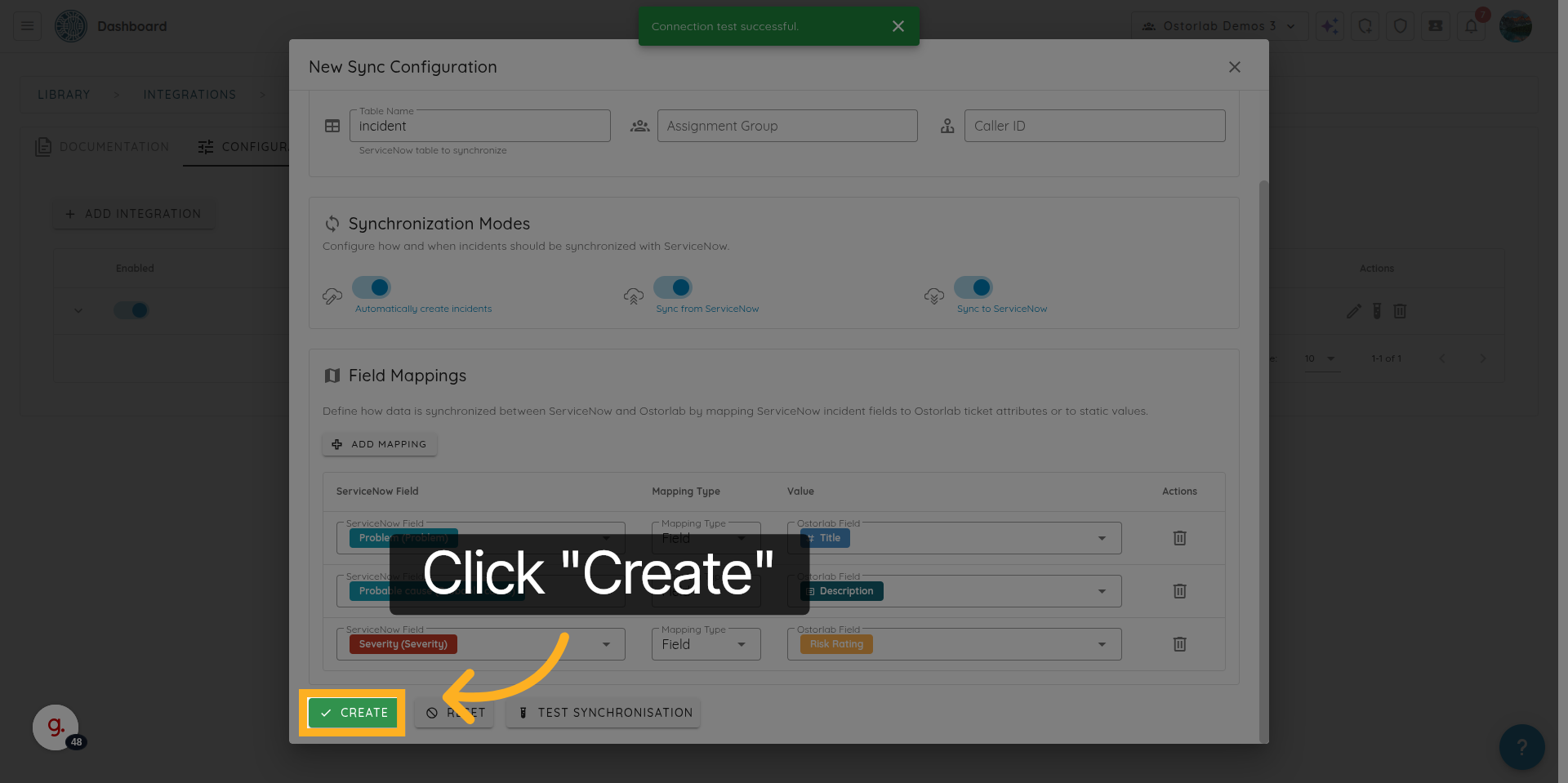 Open Sync Configuration Details
