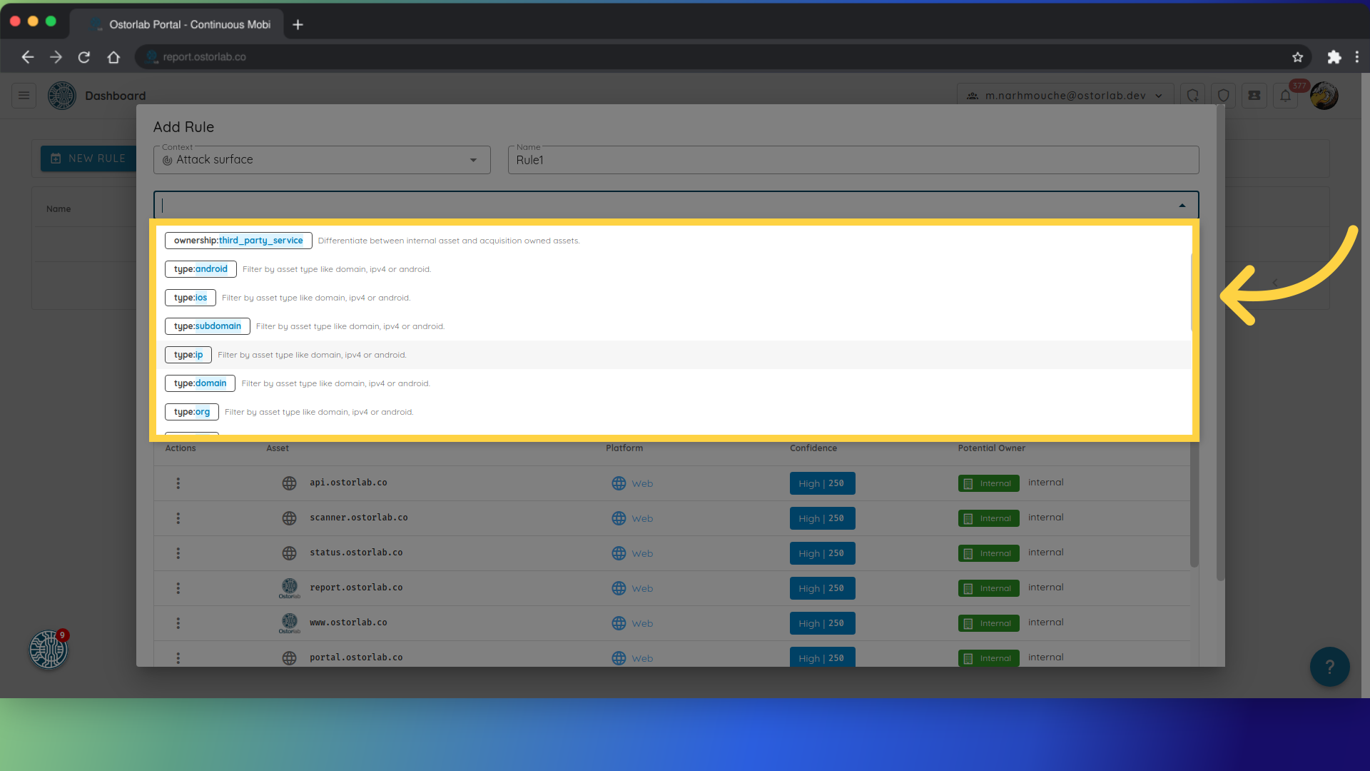 Filter Configuration