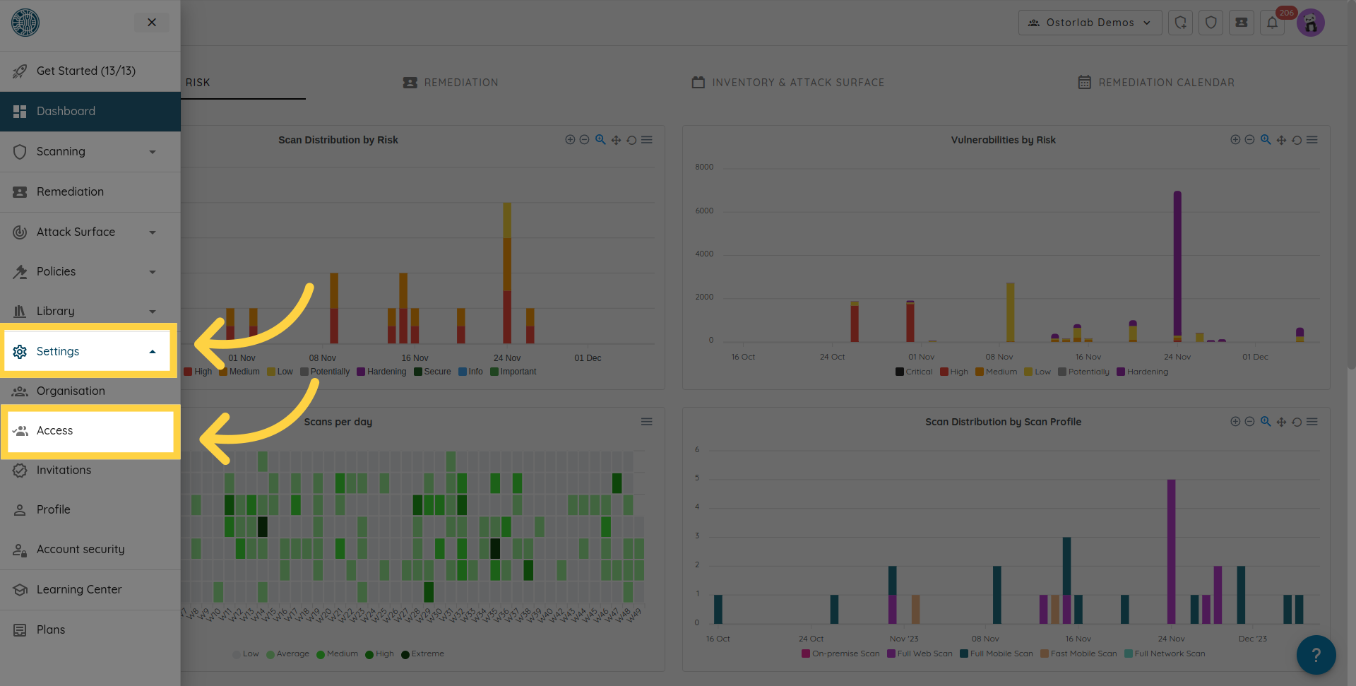 Dashboard Settings