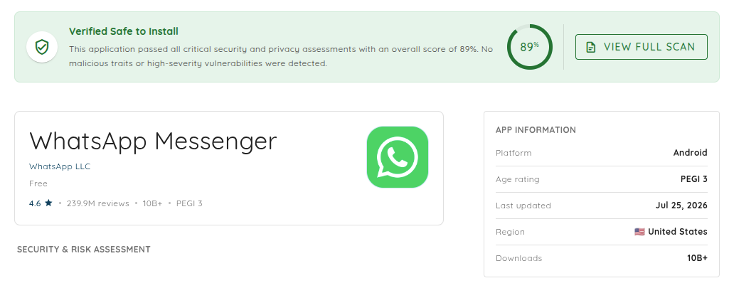 Share App Vetting Report