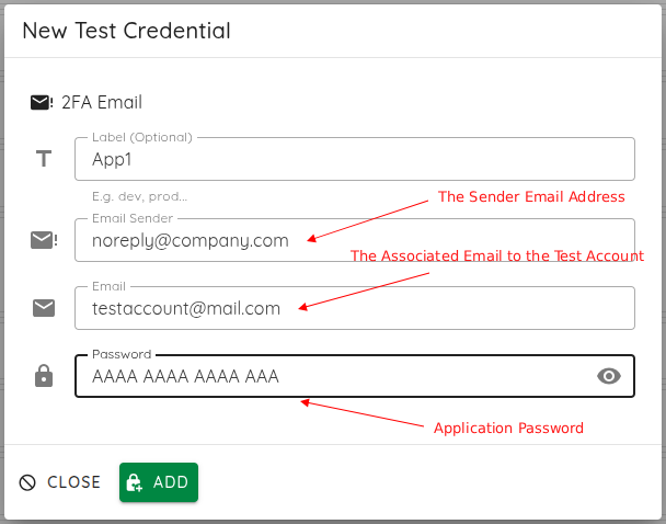 Screenshot: Email 2FA Setup