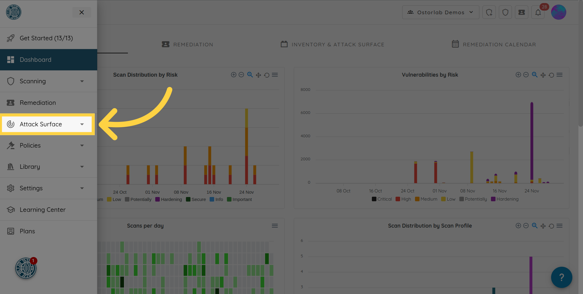 Attack Surface Page