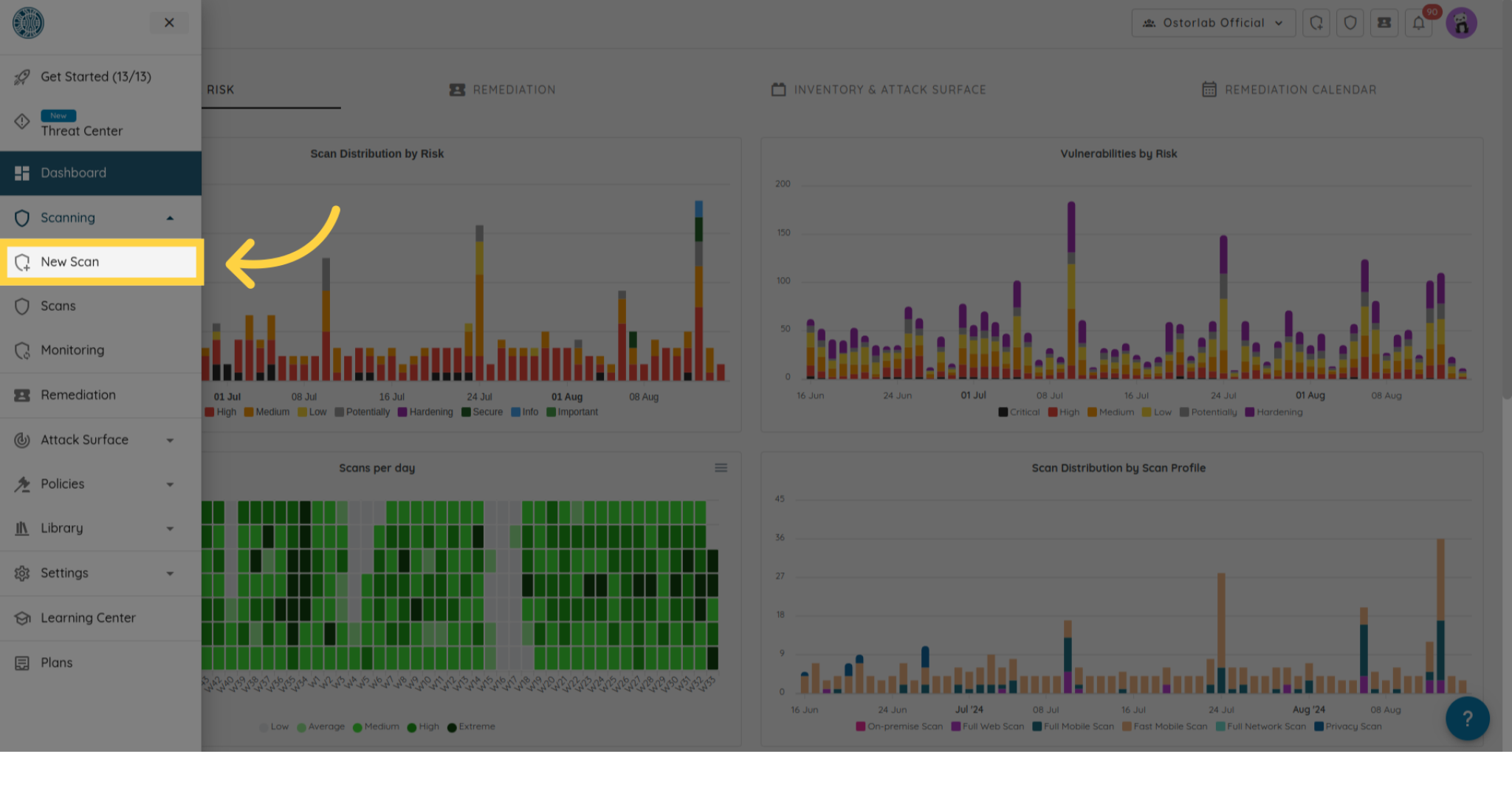 New Scan Flow - Placeholder