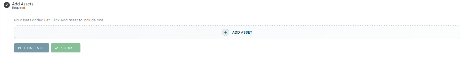 Add Assets Step