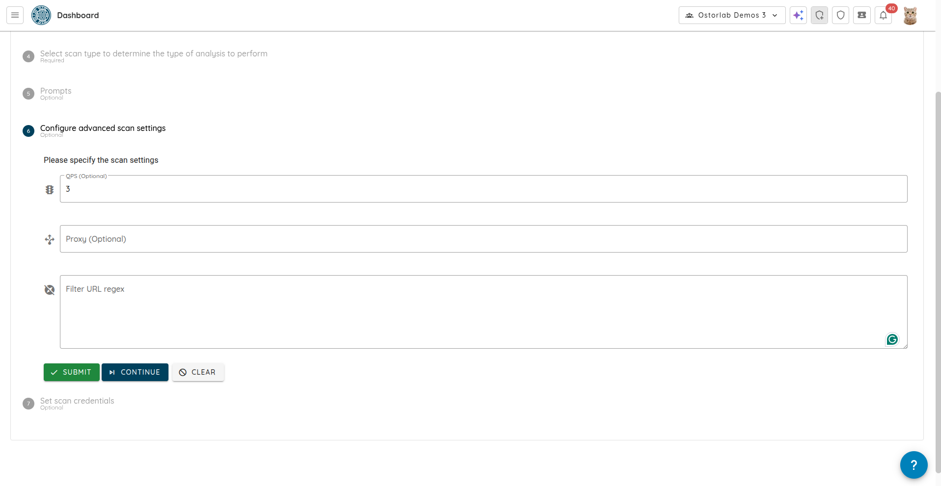 Configure advanced settings