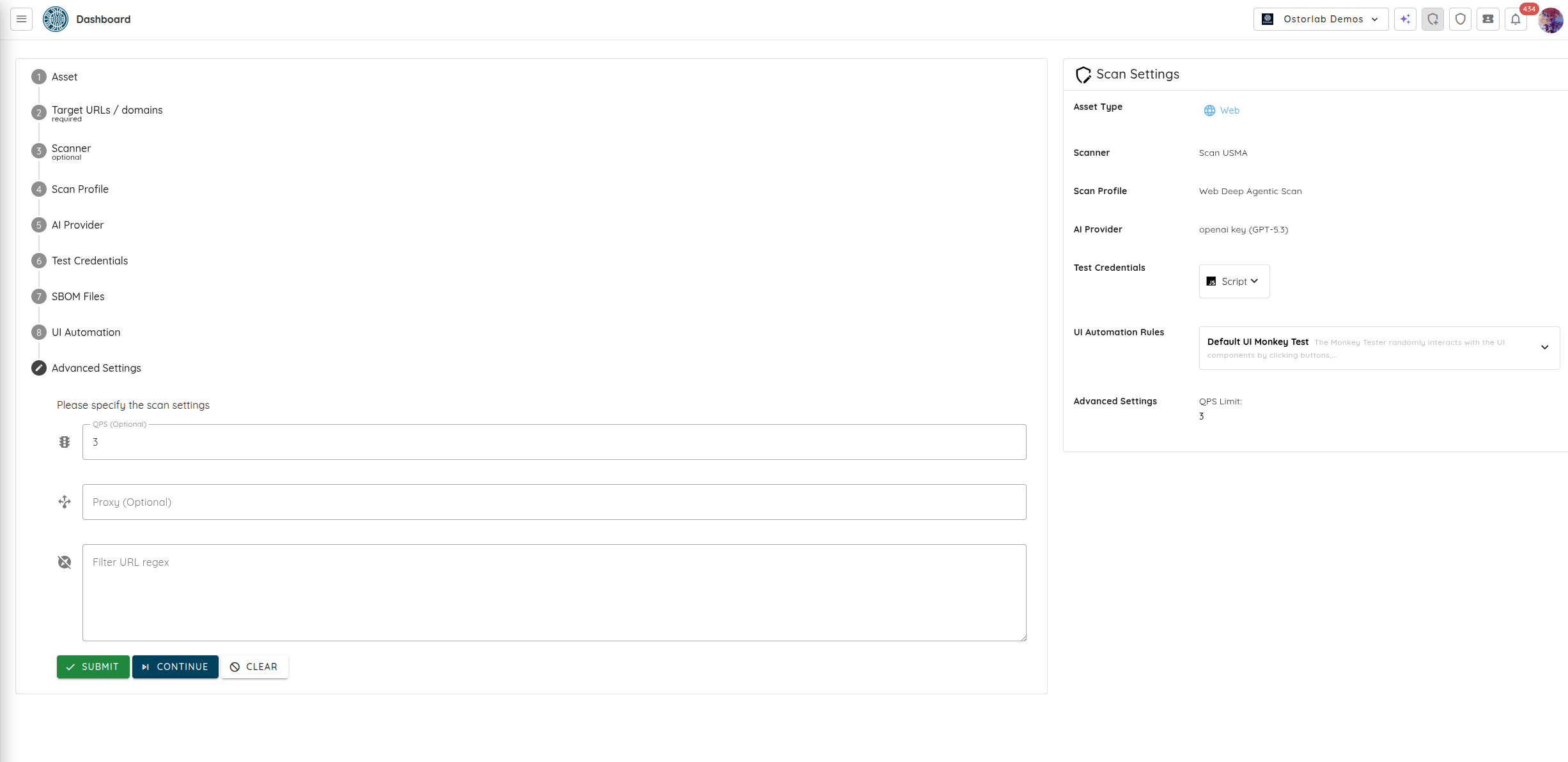 Configure advanced settings