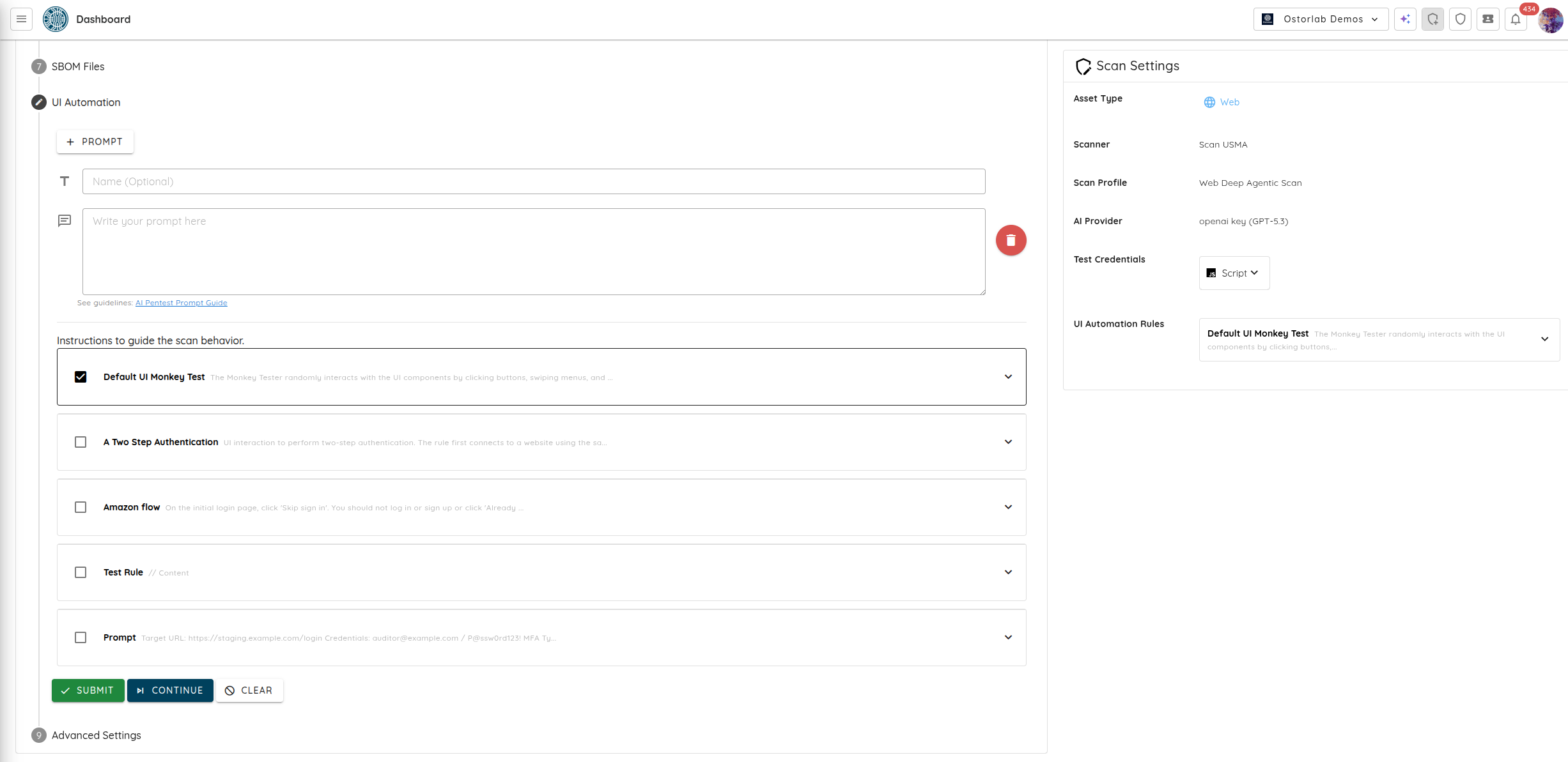 Select or Add Prompts