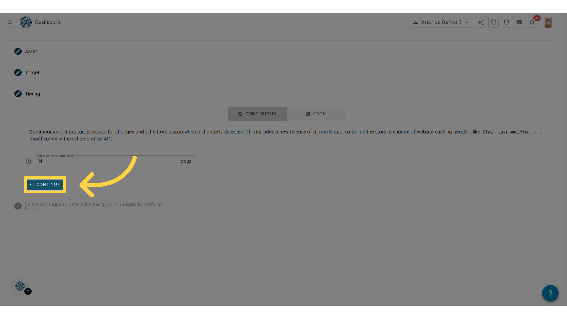 Click 'Continue'