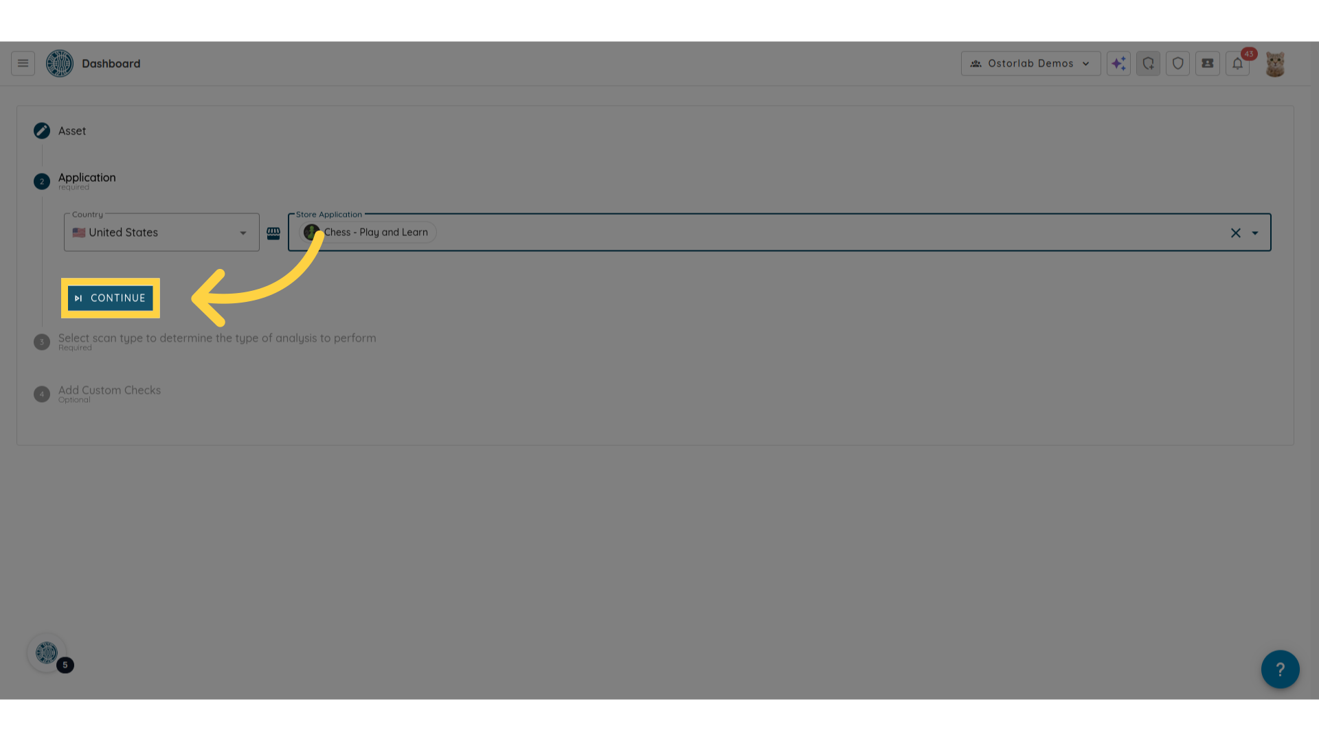 Click 'Continue'