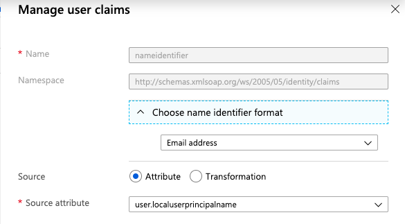 Name Identifier Format