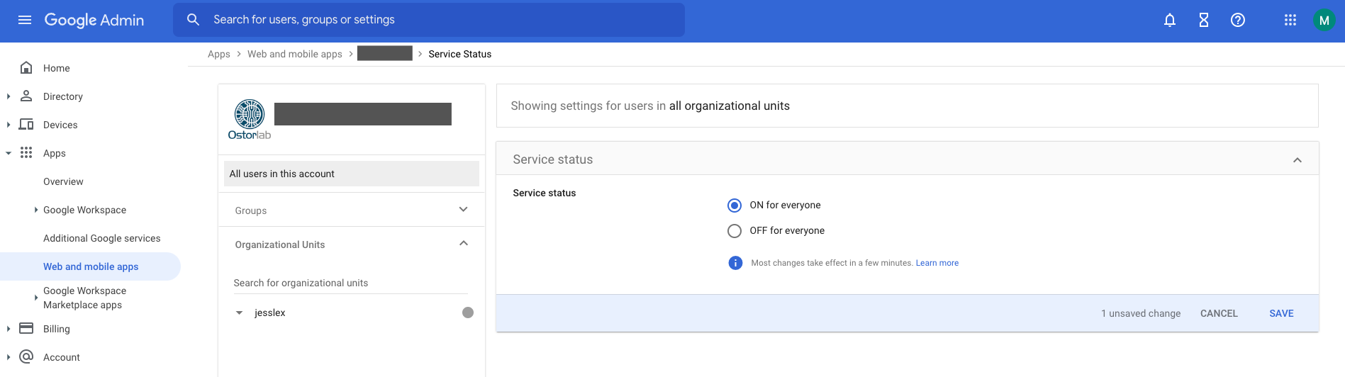 Google Workspace Admin Console